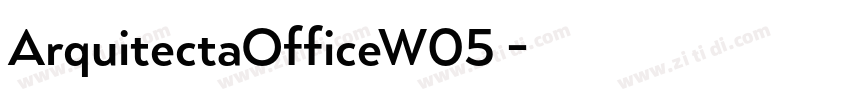 ArquitectaOfficeW05 字体转换